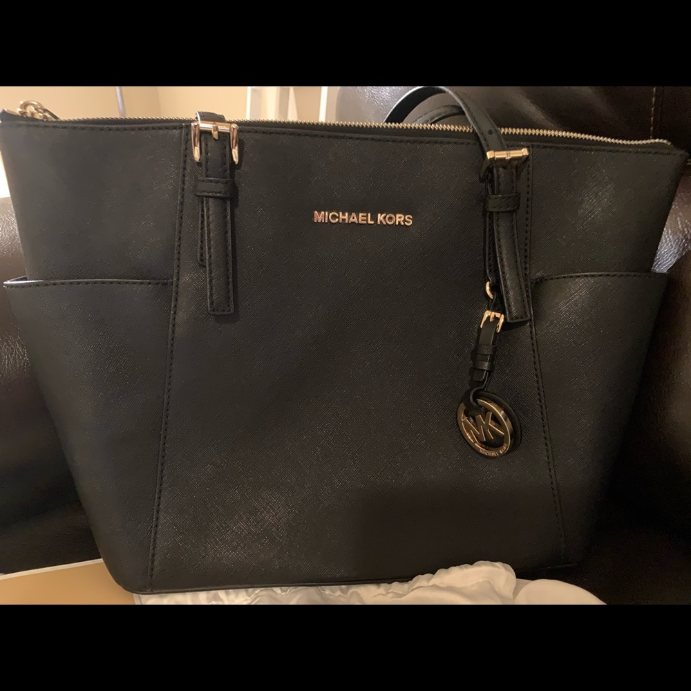 Michael Kors Black Leather Bag